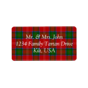 Chisholm Tartan Label