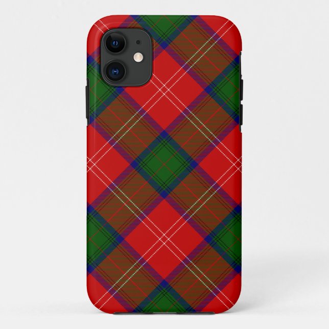 Chisholm tartan red green plaid Case-Mate iPhone case (Back)