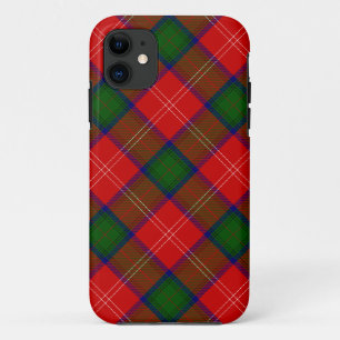 Chisholm tartan red green plaid iPhone 11 case