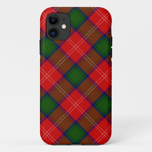 Chisholm tartan red green plaid Case-Mate iPhone case (Back)