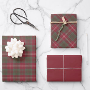 Chisholm Weathered Original Scottish Tartan  Wrapping Paper Sheet