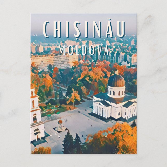 Chisinau, the city of Soviet architecture Postcard (Front)