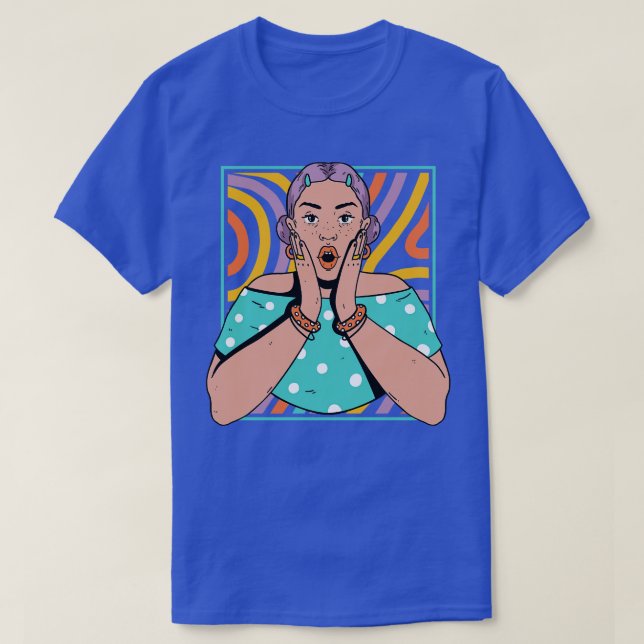 Chisme Art Portrait of Young Woman KH T-Shirt (Design Front)