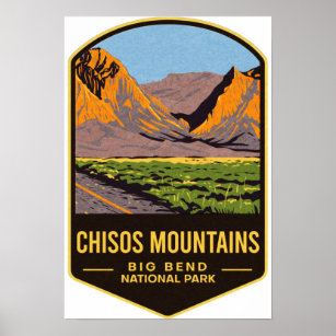 Chisos Mountains Big Bend National Park Poster