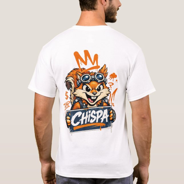 Chispa Graffiti Squirrel T-Shirt (Back)