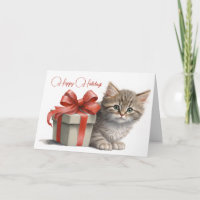 Chistmas Kitty with Gift Box