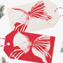 Chistmas Peppermint Plaid Tied With Bow Holiday