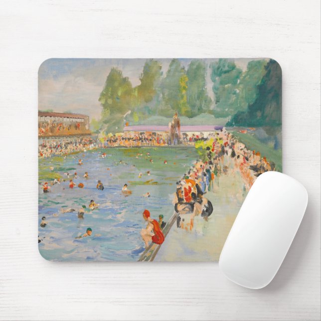 Chiswick Baths | Sir John Lavery Mouse Pad (With Mouse)