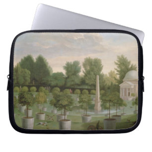 Chiswick House Gardens (oil on canvas) Laptop Sleeve