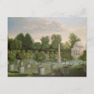 Chiswick House Gardens (oil on canvas) Postcard