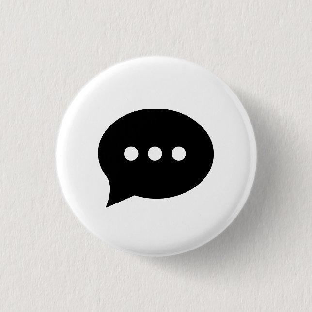 'Chit-Chat' Pictogram Button (Front)