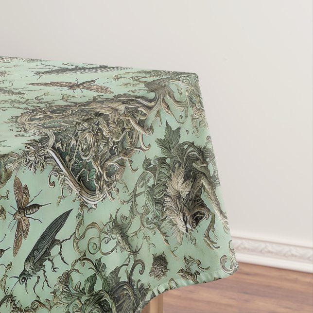 Chitinous Elegy – Gothic Large Pattern Tablecloth (In Situ)