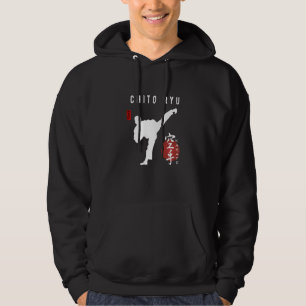 Chito Ryu Karate Instructor Japanese Kanji Calligr Hoodie