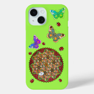 "Chitta Vritti Nirodha" (colour drawing) iPhone 15 Case