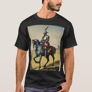 "Chivalric Knight on Horseback – Timeless Mediaeva T-Shirt