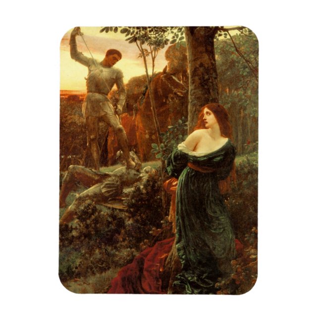 Chivalry (by Frank Dicksee) Magnet (Vertical)