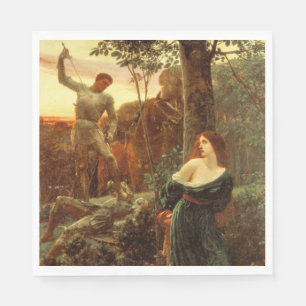 Chivalry (by Frank Dicksee) Napkin