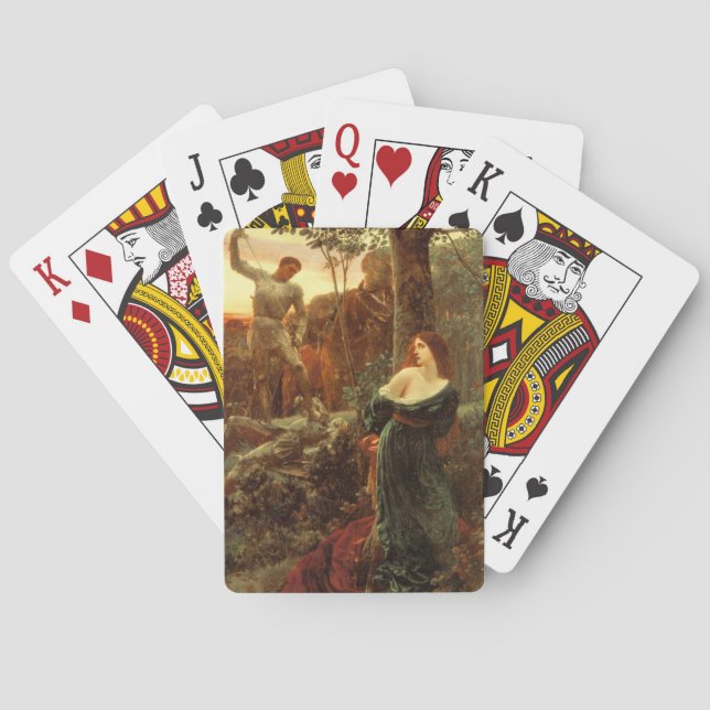 Chivalry (by Frank Dicksee) Playing Cards (Back)