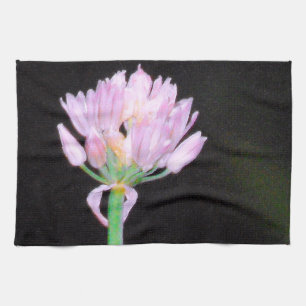 Chives Flower Tea Towel