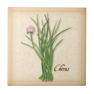 Chives Herb Ceramic Tile
