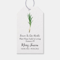 Chives Seed Packet Memorial Funeral