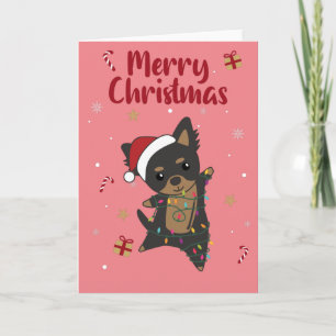 Chiwawa Christmas Dog Winter Animals Dogs Card