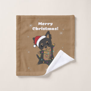 Chiwawa Christmas Dog Winter Animals Dogs Wash Clo Cloth