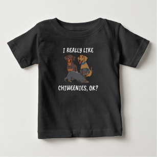 Chiweenie Dog Gift Women Dog Owner Men Chiweenie Baby T-Shirt