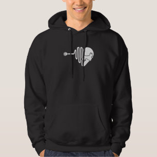 Chiweenie Dog Paw Heartbeat Pet Owner Veterinarian Hoodie