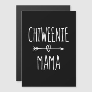chiweenie mama chihuahua mum gift magnetic invitation