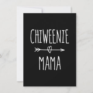 chiweenie mama chihuahua mum gift thank you card