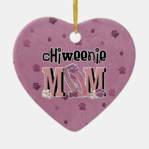 ChiWeenie MOM Ceramic Ornament