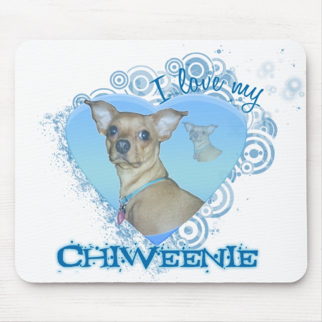 chiweenie mouse pad (Front)