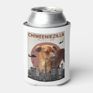 Chiweeniezilla Funny Chiweenie T-Shirt Dog Lovers Can Cooler
