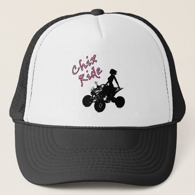 Chix Ride trucker hat (Front)