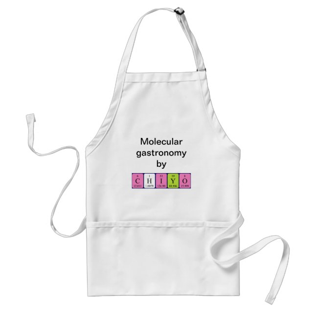 Chiyo periodic table name apron (Front)