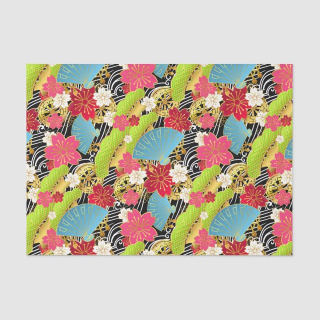 Chiyogami style tissue Paper (Front)