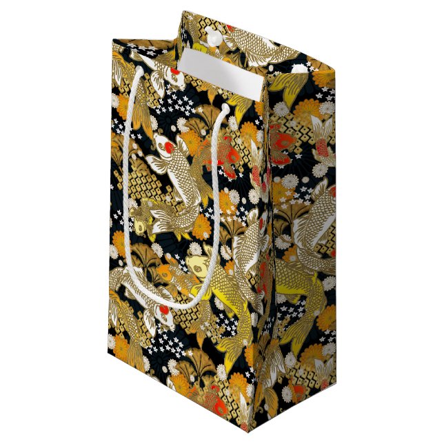 Chiyogami-Washi Styled gift bag (Front Angled)