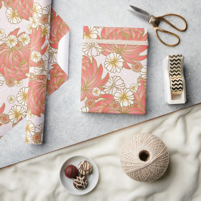 Chiyogami Yuzen Washi Style pattern Wrapping Paper (Crafts)