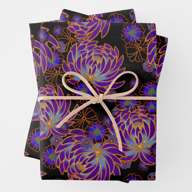 Chiyogami Yuzen Washi Style pattern Wrapping Paper (In situ)