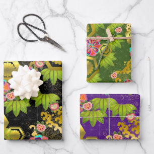 Chiyogami Yuzen Washi Style pattern Wrapping Paper Sheet