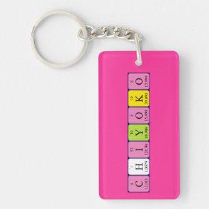 Chiyoko periodic table name keyring
