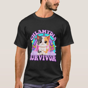 Chlamydia Survivor Cat Meme Funny Shirts For Men A