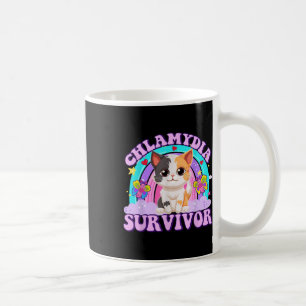 Chlamydia Survivor Cat Meme Funny Shirts For Men A Coffee Mug