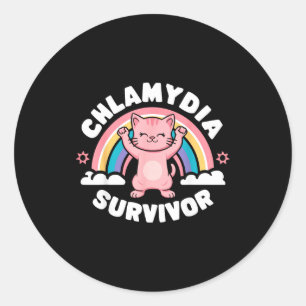 Chlamydia Survivor  Classic Round Sticker