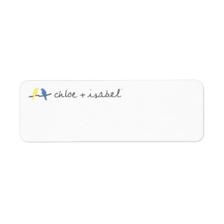Chloe and Isabel Return Label Return Address Label