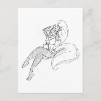 Chloe Bored 05 Postcard