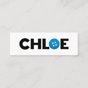 Chloe button mini business card