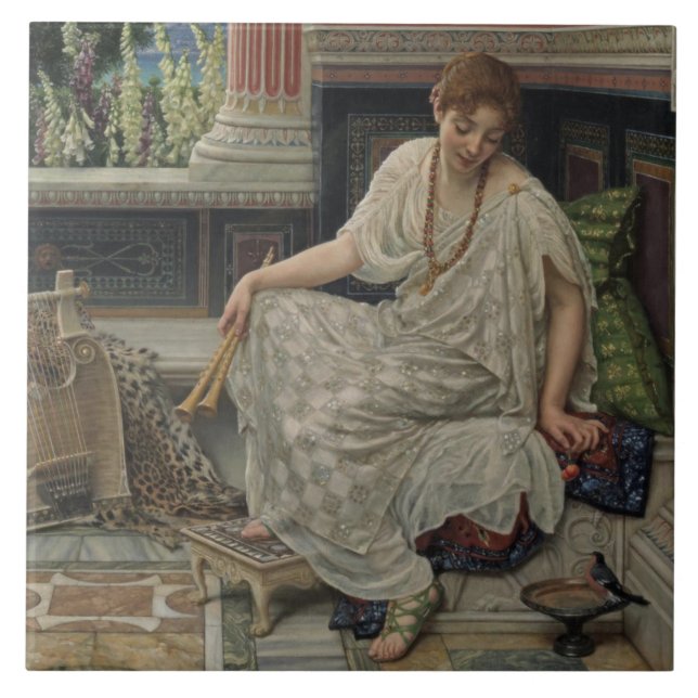 Chloe (by Edward Poynter) Ceramic Tile (Front)