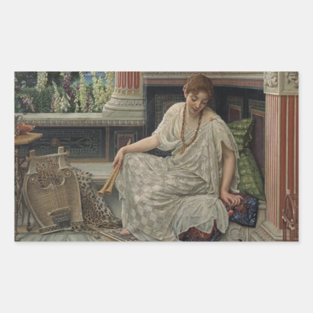 Chloe (by Edward Poynter) Rectangular Sticker (Front)
